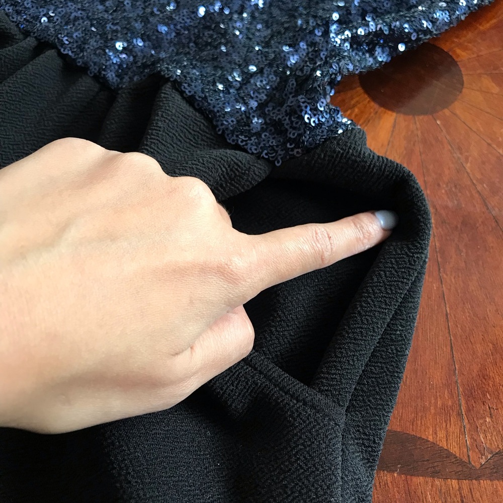 Navy sequin jumper - Picture 3 of 5